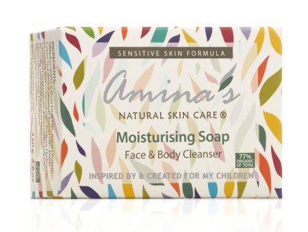 Amina s Natural Skincare Face & Body Moisturising Soap Cleanse for Everyday Use 130g For Sale