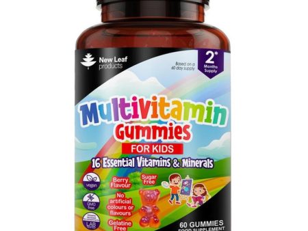 New Leaf Products Multivitamin Gummies For Kids Sugar Free Vegan Recyclable Bottle Online Hot Sale