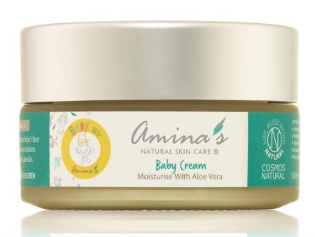 Amina s Natural Skincare Natural Aloe Vera Baby Cream for Face & Body 120ml Supply