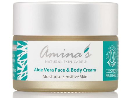 Amina s Natural Skincare Aloe Vera Face & Body Cream for Sensitive Skin 50ml Fashion