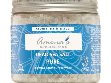 Amina s Natural Skincare Pure Natural Bath Dead Sea Salts 450g Online Sale