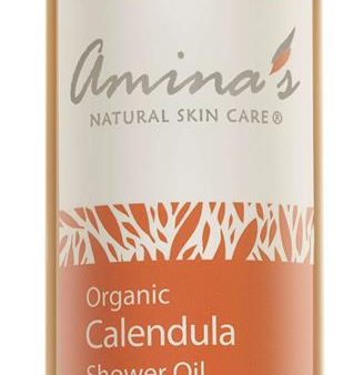 Amina s Natural Skincare Organic Calendula Shower Oil for Normal to Dry Skin 250ml on Sale