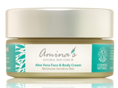 Amina s Natural Skincare Aloe Vera Face & Body Cream Daily Moisturiser 120ml Fashion