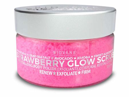 Body Cream Biovène Strawberry Glow Scrub 200 g For Cheap