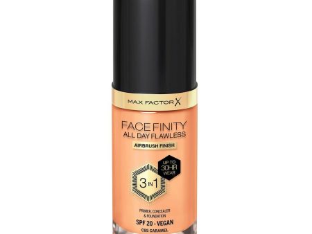 Crème Make-up Base Max Factor Facefinity 3-in-1 Spf 20 Nº 85-caramel 30 ml Hot on Sale