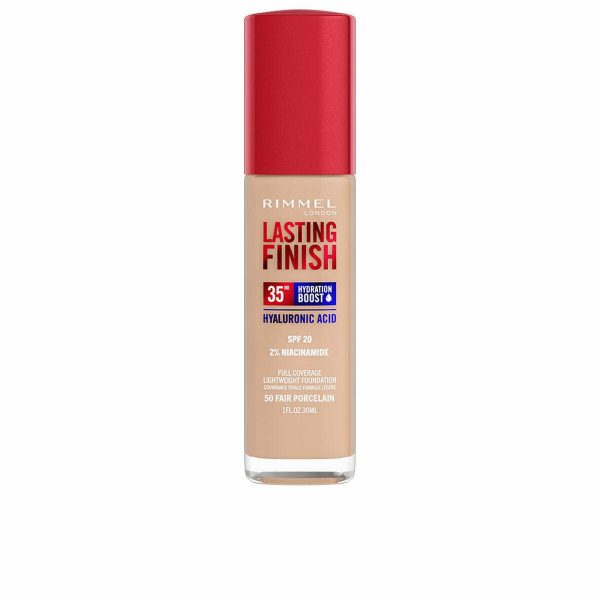 Crème Make-up Base Rimmel London Lasting Finish Nº 050 Fair Porcelain Spf 20 30 ml Discount