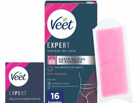 Body Hair Removal Strips Veet Expert Bikini (16 Units) Online Hot Sale