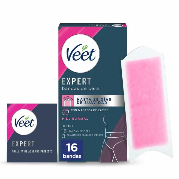 Body Hair Removal Strips Veet Expert Bikini (16 Units) Online Hot Sale