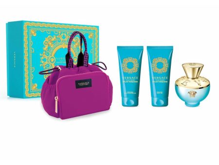 Women s Perfume Set Versace EDT Dylan Turquoise 4 Pieces For Cheap