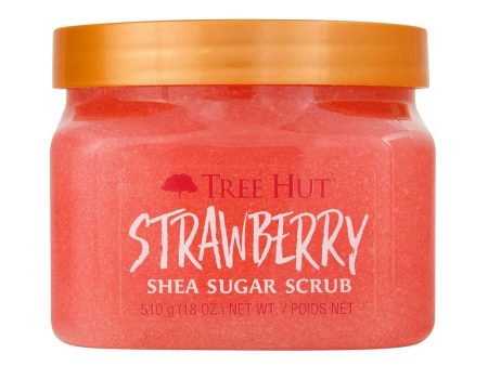 Body Exfoliator Tree Hut   Strawberry Sugar 510 g Fashion