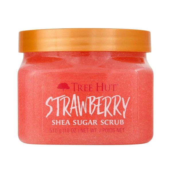 Body Exfoliator Tree Hut   Strawberry Sugar 510 g Fashion