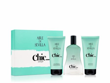 Women s Perfume Set Aire Sevilla AIRE DE SEVILLA CHIC... EDT 3 Pieces Supply