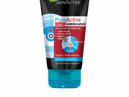 3-in-1 cleaner Garnier Pure Active (150 ml) (150 ml) For Sale