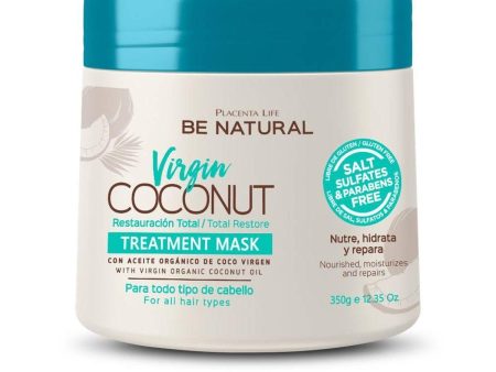 Restorative Hair Mask Be Natural Virgin Coconut 350 ml on Sale