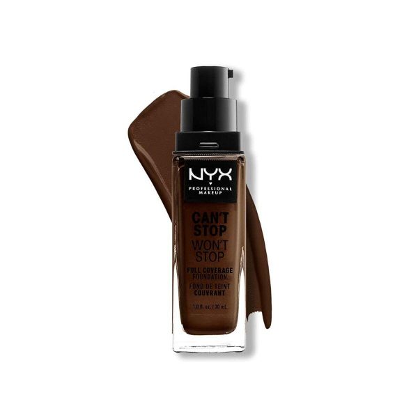 Crème Make-up Base NYX Can t Stop Won t Stop Deep Ebony 30 ml on Sale