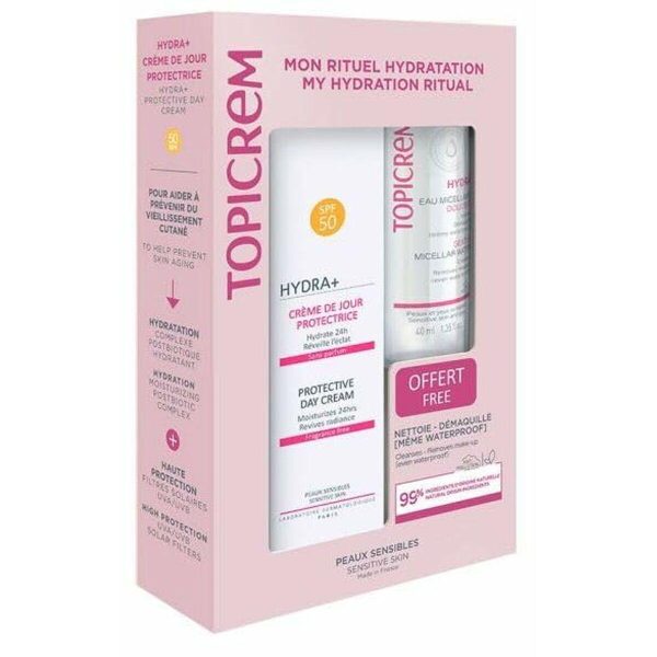 Cosmetic Set Topicrem Crema Día Protectora Lote 2 Pieces For Cheap