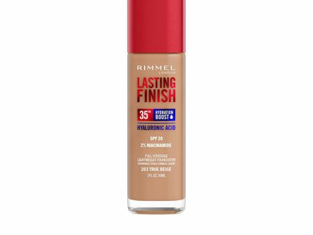 Crème Make-up Base Rimmel London Lasting Finish Nº 203 True Beige Spf 20 30 ml Supply