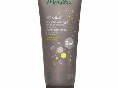 2-in-1 Gel and Shampoo Melvita MELVITA HOMME 200 ml Energizing Hot on Sale