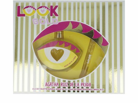 Women s Perfume Set Agatha Ruiz De La Prada Look Gold 2 Pieces Discount