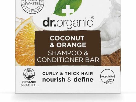 2-in-1 Shampoo and Conditioner Dr.Organic Coconut and Orange 75 g Solid For Sale