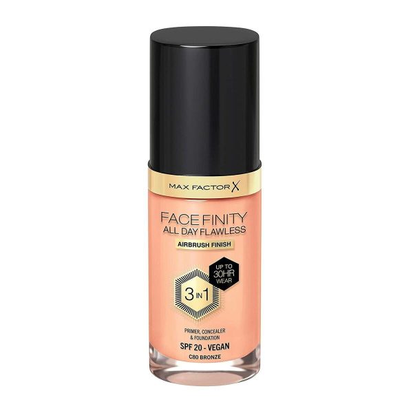 Crème Make-up Base Max Factor Facefinity 3-in-1 Spf 20 Nº 80 Bronze 30 ml Sale