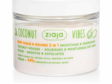 Body Exfoliator Ziaja Coconut & Orange Vibes 270 ml Mousse Hot on Sale