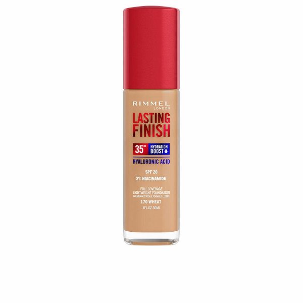 Crème Make-up Base Rimmel London Lasting Finish Nº 170 Wheat Spf 20 30 ml For Sale