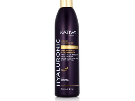 Moisturizing Shampoo Kativa Hyaluronic Keratin 355 ml Supply