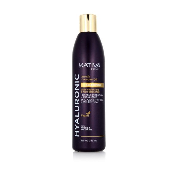 Moisturizing Shampoo Kativa Hyaluronic Keratin 355 ml Supply